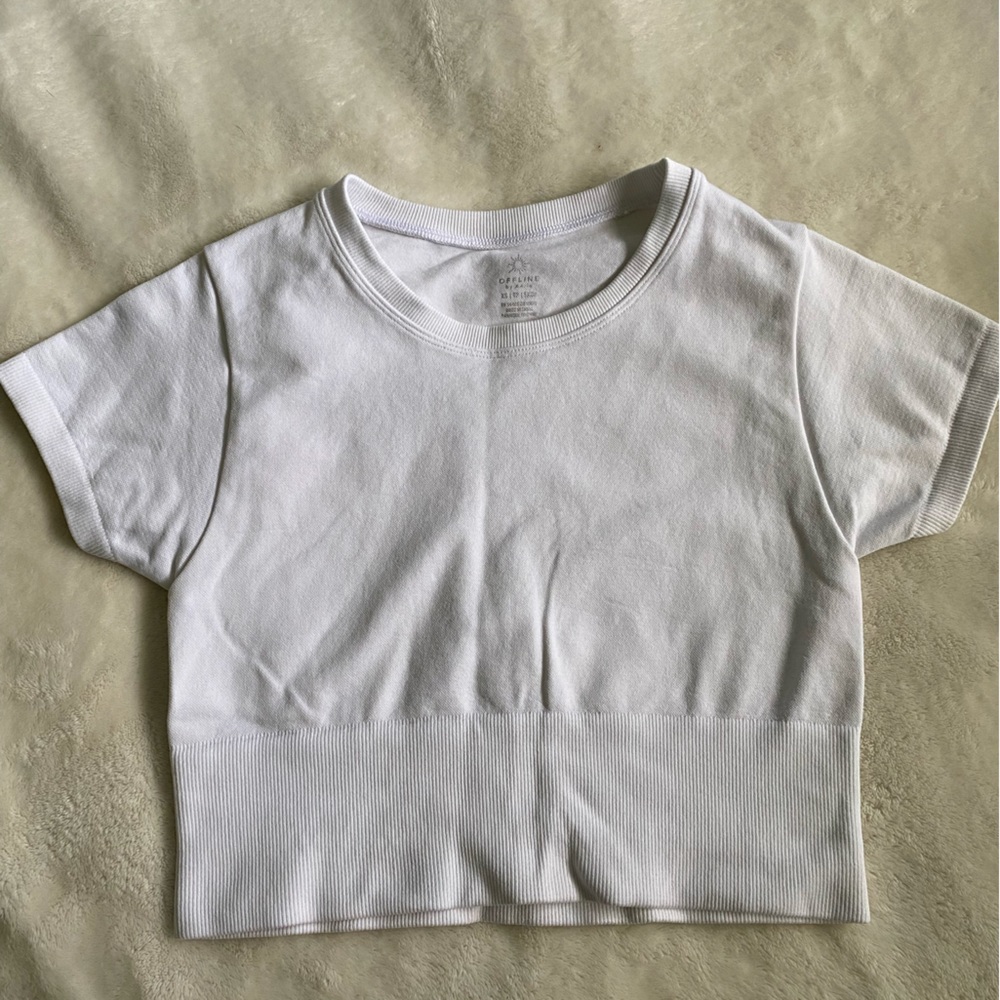 Aerie Offline Stretch Crop tshirt - XS